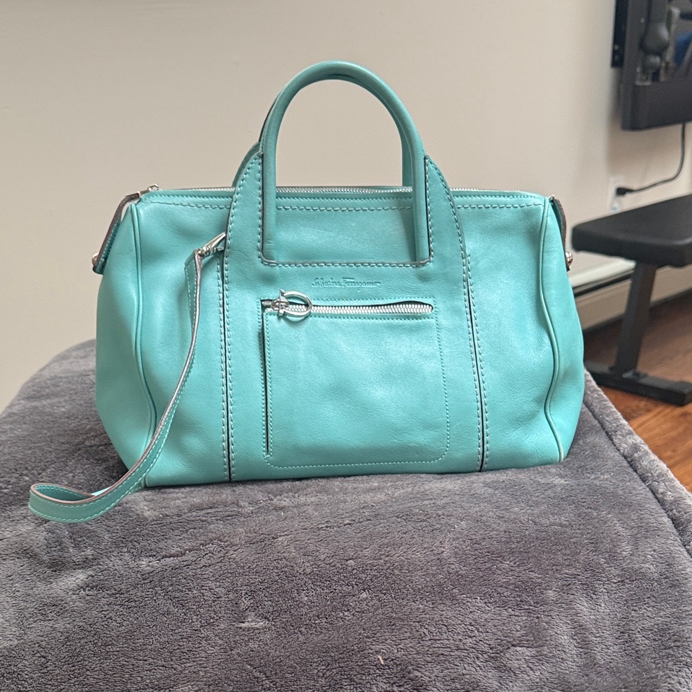 Salvatore Ferragamo Aqua Crossbody Bag